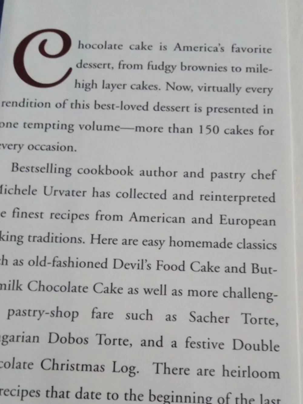 N/A cookbook chocolate